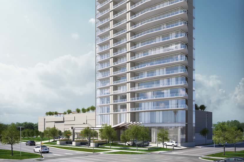 The 27-story Windrose Tower will have more than 100 luxury condos.