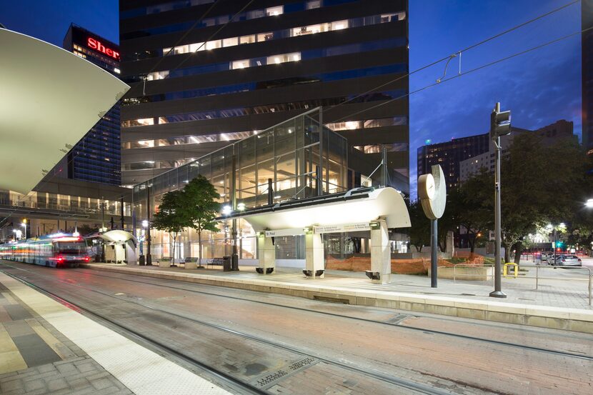 HKS is formally opening its downtown Dallas office this week in One Dallas Center.