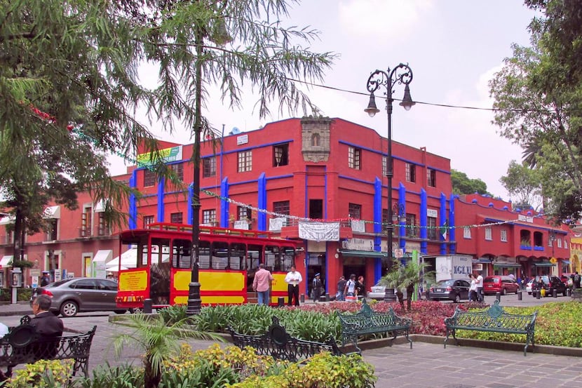 
Colorful colonial buildings abound in Mexico City’s Coyoacán district. This one houses the...