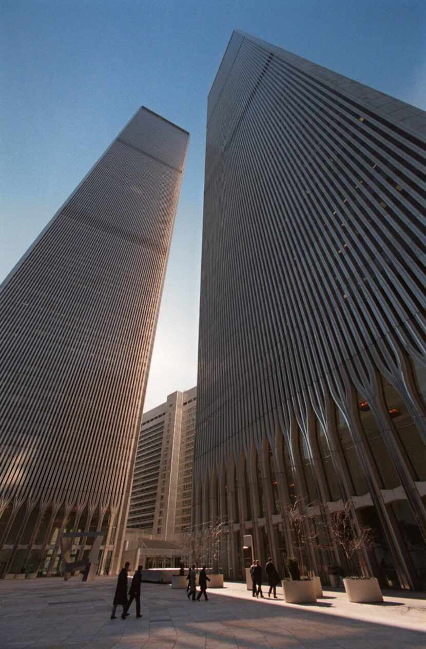 The twin towers of the World Trade Center in New York in 1997. 