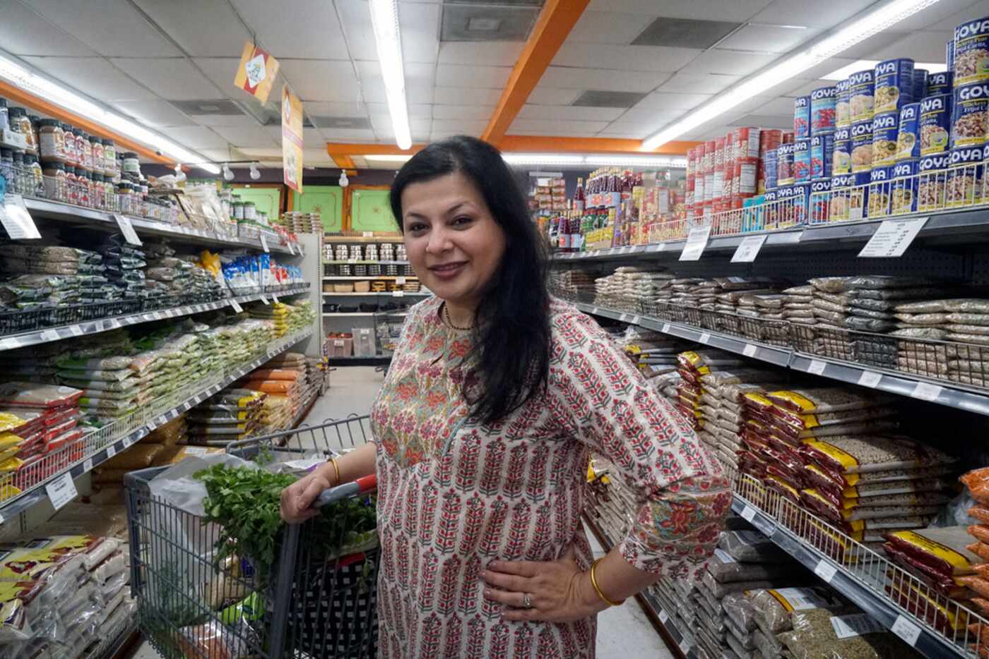 Sapna Punjabi-Gupta at the India Bazaar in Irving. 