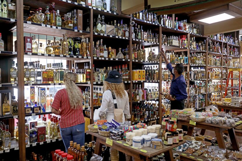 A wide variety of tequila available for sale at Nuestros Dulces store on July 25 in...