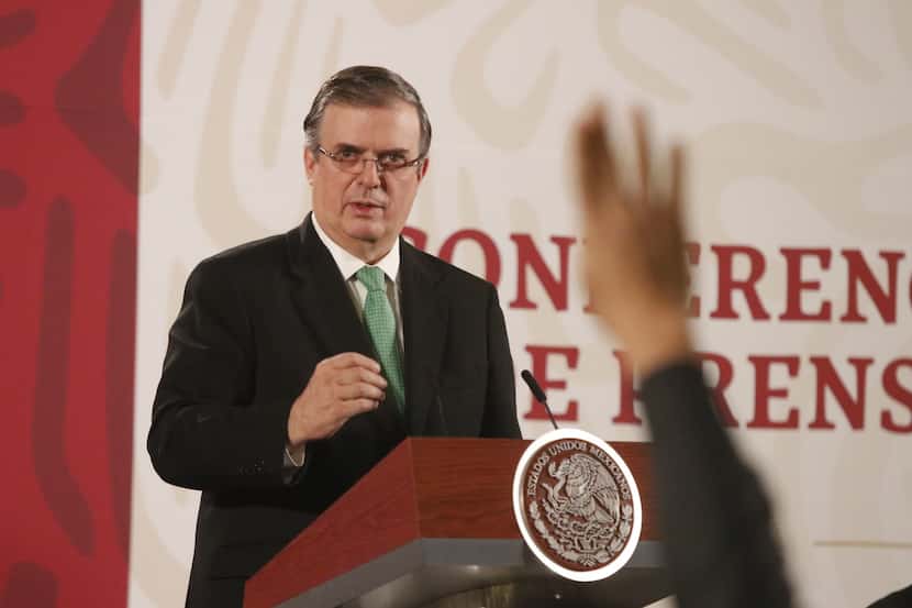 El Secretario de Relaciones exteriores mexicano, Marcelo Ebrard, habló del acuerdo con...