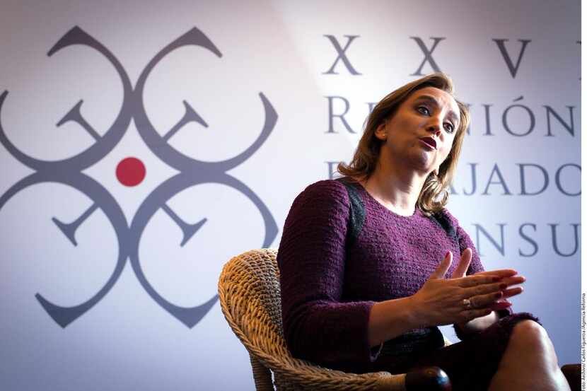 La secretaria de Relaciones Exteriores de México, Claudia Ruiz Massieu Salinas, estará en...