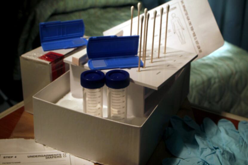 Rape kits, typically taken during a physical exam at a hospital, include blood samples,...