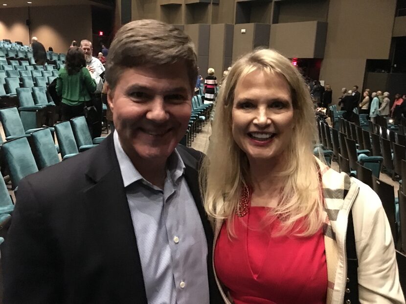 Doug Rees, left, and his wife, psychotherapist Gina Rees, who loved Hamilton. 