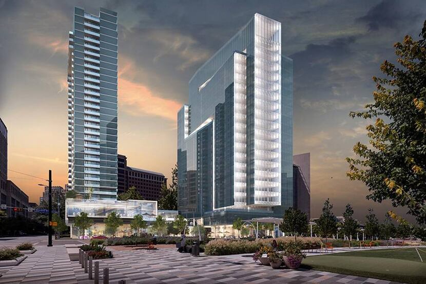  This is what Trammell Crow Company wants to build next to Klyde Warren Park. But will there...