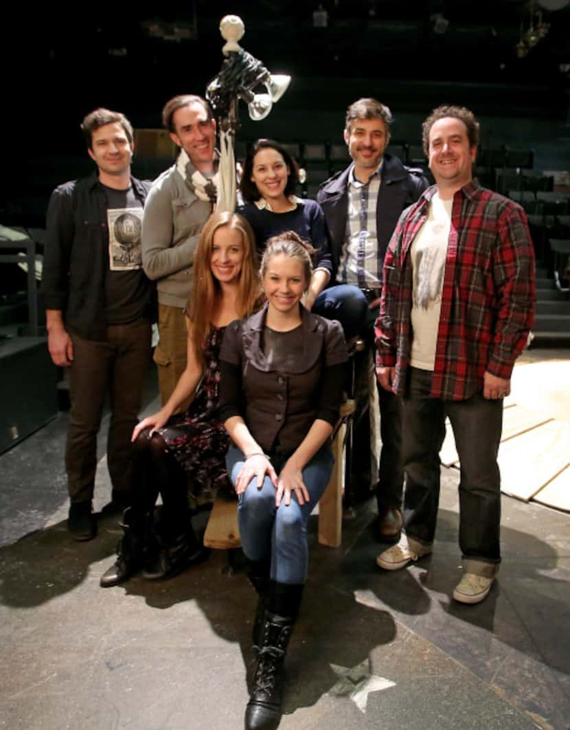 The team presenting the world premiere of "On the Eve" at Theatre Three includes (back row,...