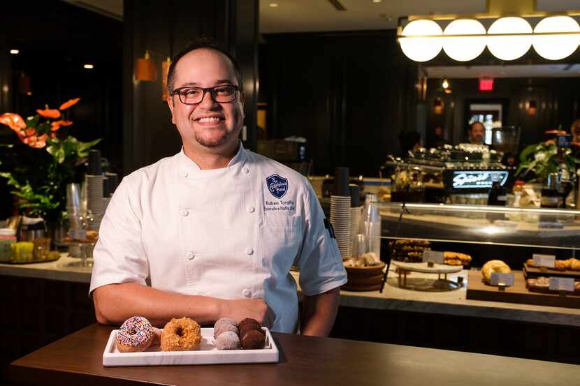 Ruben Torano, the new executive pastry chef at the Adolphus, photographed at the hotel on...
