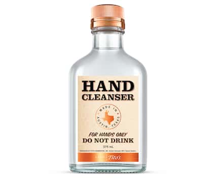 Tito's has pivoted to making hand sanitizer during the COVID-19 pandemic. Don't drink the...