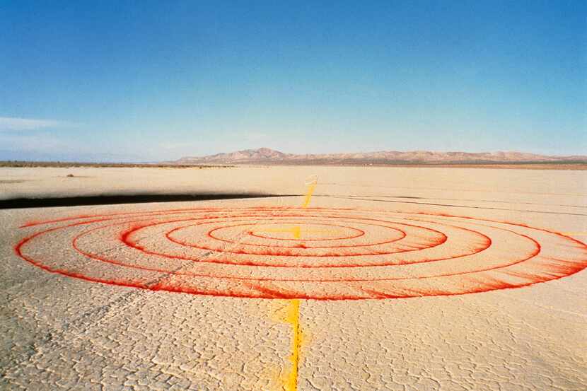 Lita Albuquerque created her "Spine of the Earth" sundial in 1980 in California's Mojave...