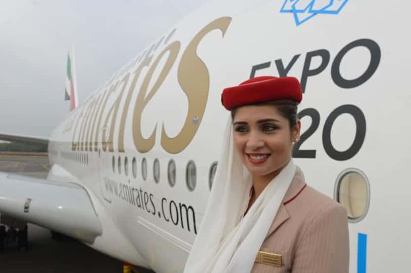 
An Emirates flight attendant will greet those boarding the airline’s Airbus A380, the...