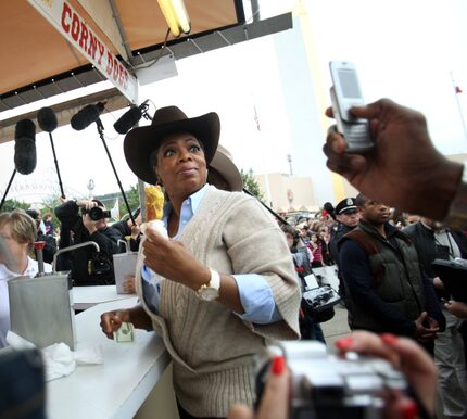 Not even Oprah Winfrey could visit the State Fair of Texas without eating a corny dog. In...