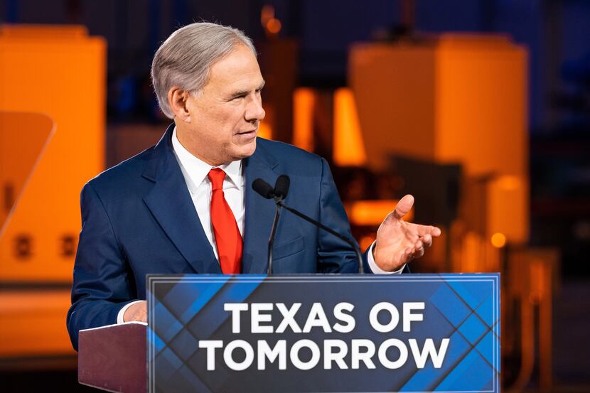 Texas Governor Greg Abbott delivers his 2023 State of the State address on Thursday,...