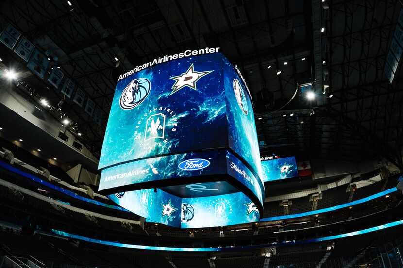 A shot of the new a state-of-the-art, super-high-resolution video board at the AAC