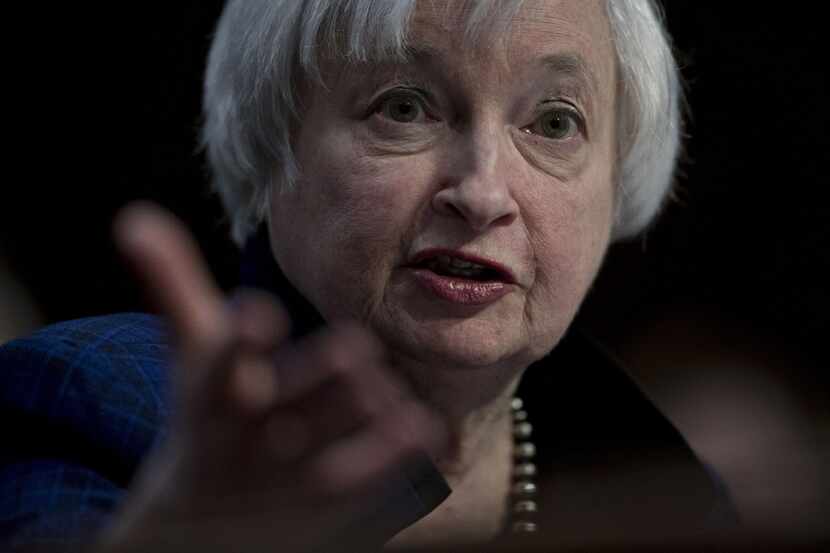 Federal Reserve Chair Janet Yellen at a Joint Economic Committee hearing in Washington,...