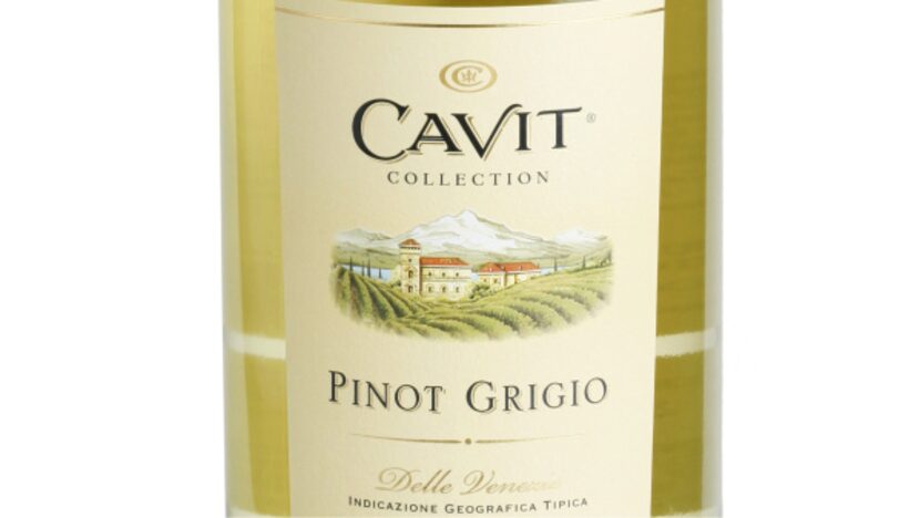 2009 Cavit Pinot Grigio, Italy. 1.5 liter bottle is the equivalent of two bottles.  $12.99...