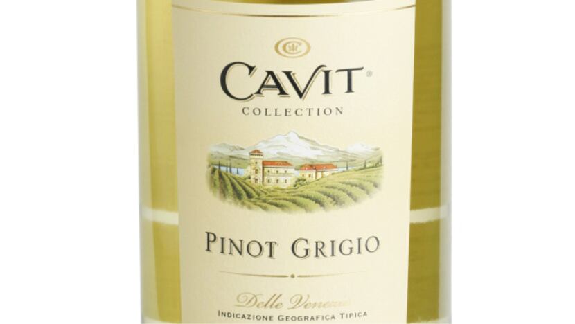2009 Cavit Pinot Grigio, Italy. 1.5 liter bottle is the equivalent of two bottles.  $12.99...