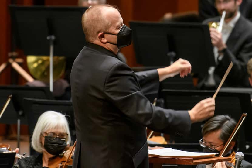 Guest conductor Patrick Summers leads the Fort Worth Symphony Orchestra in Hungarian Dances...
