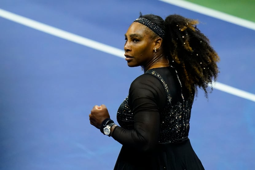 Serena Williams, of the United States, beat Anett Kontaveit of Estonia in the second round...