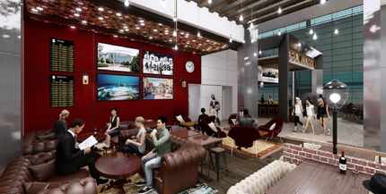 Travelers can lounge with a beer and listen to live music at the Flying Square, a new...