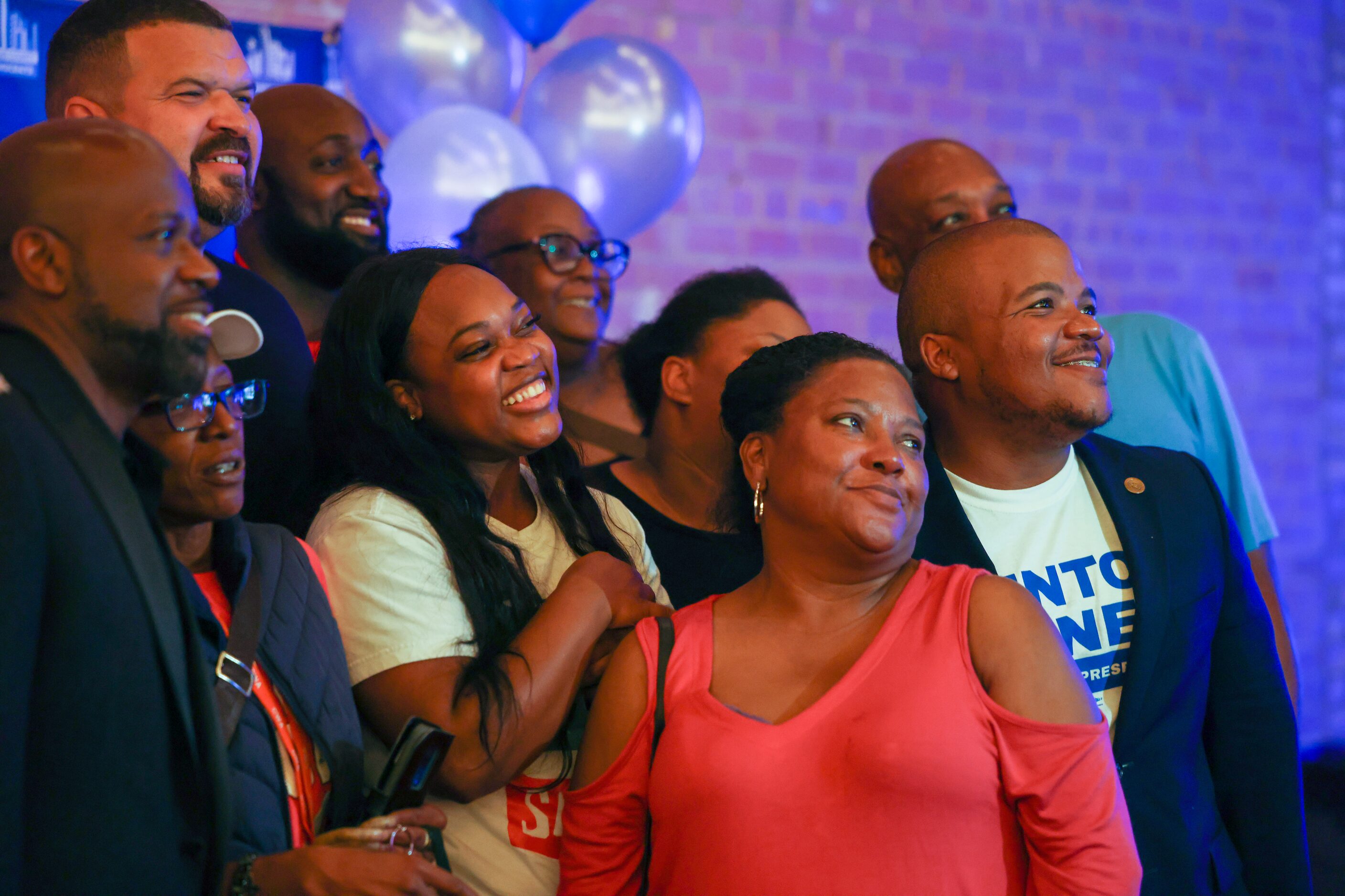 Venton Jones, newly elected Texas State Representative for House District 100, poses with...