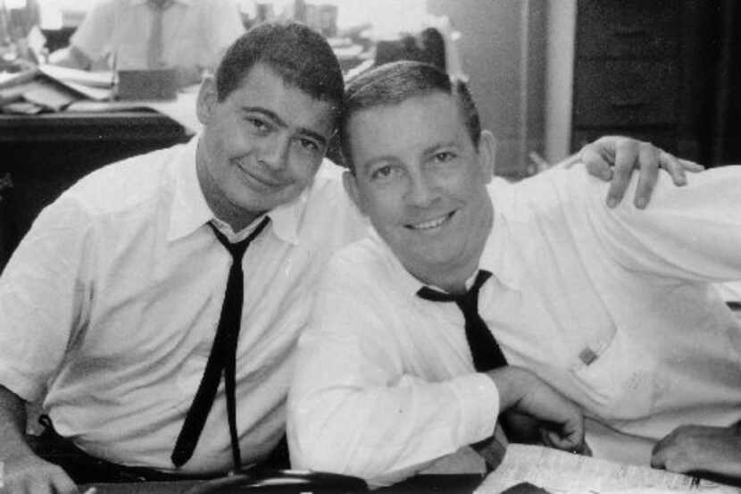 Gary Cartwright (left) and Bud Shrake in 1961. Cartwright and Shrake covered the Cowboys for...