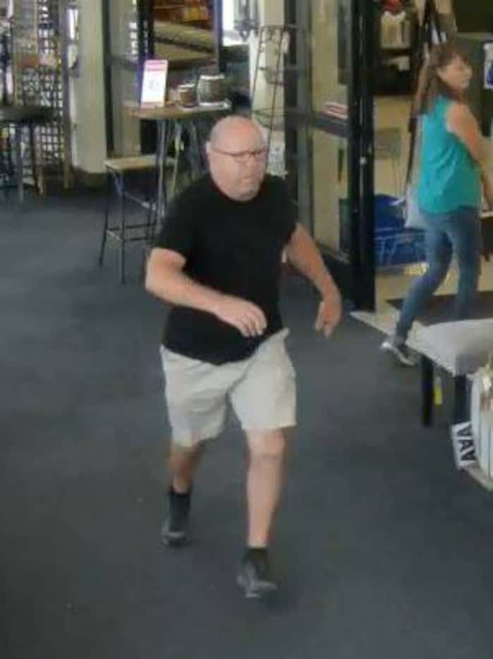 McKinney police are looking for this man in connection with an incident at a Dallas Hobby...