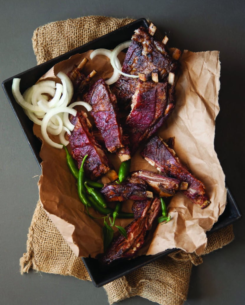 Mesquite Smoked Lamb Ribs from "Cowboy Barbecue: Fire & Smoke from the Original Texas...