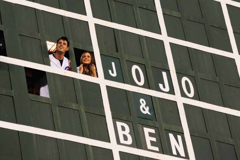 Ben Higgins and JoJo Fletcher had Chicago's Wrigley Field to themselves on Monday night's...