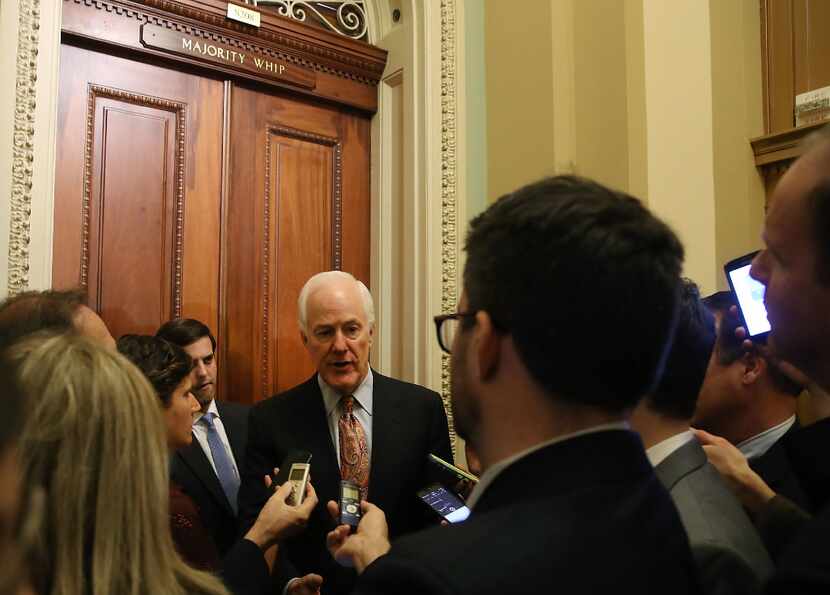 Texas Sen. John Cornyn said he's "favorably inclined" toward the proposed AT&T-Time Warner...
