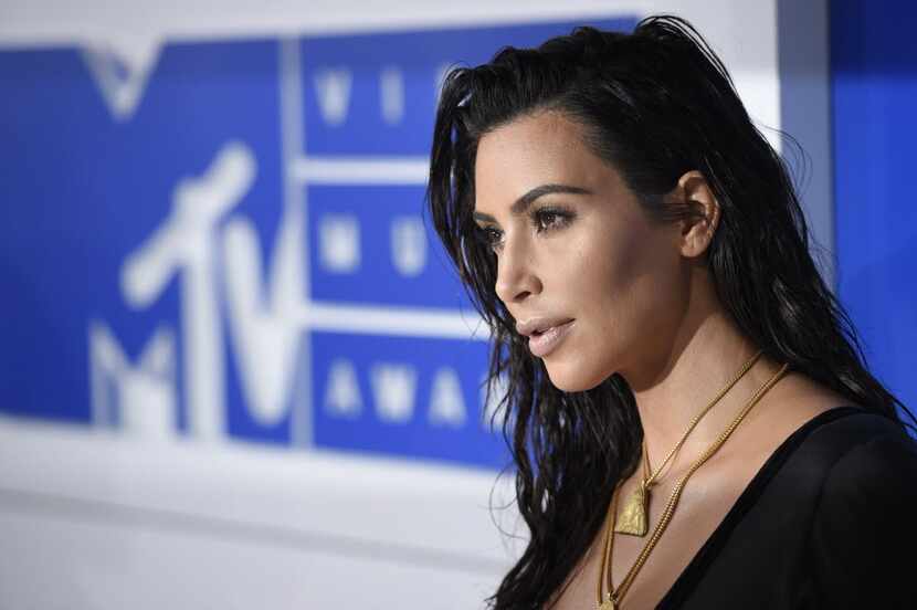 Kim Kardashian West arrives at the MTV Video Music Awards at Madison Square Garden on...