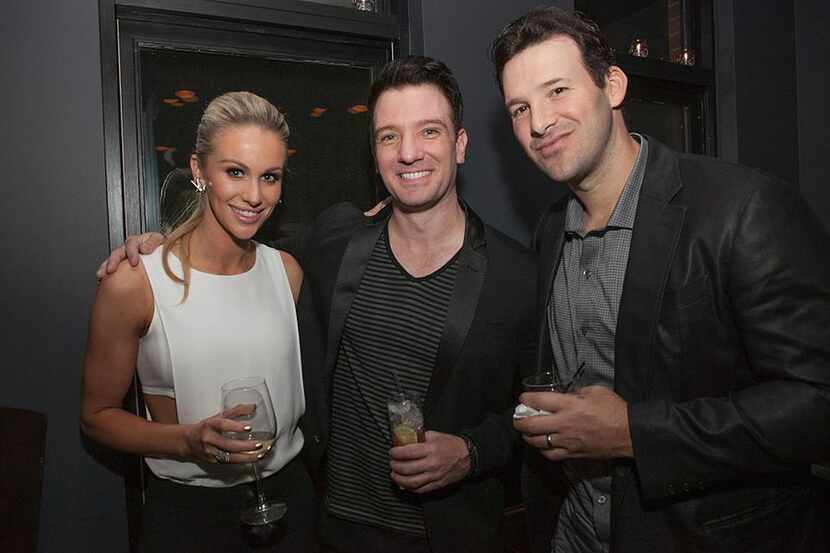 WASHINGTON, DC - APRIL 24: (L-R) Candice Crawford, JC Chasez, and Tony Romo attend "The...