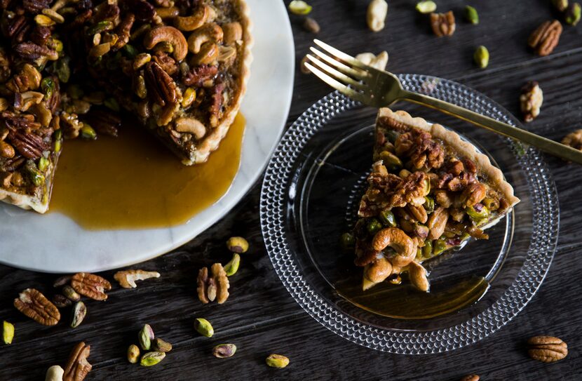 Caramelized Nut Tart