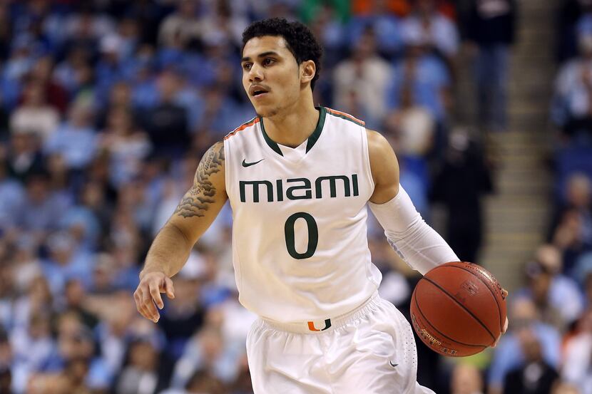 Point guard Shane Larkin is only 5-11 but his aggressive style of play may remind Mavericks...