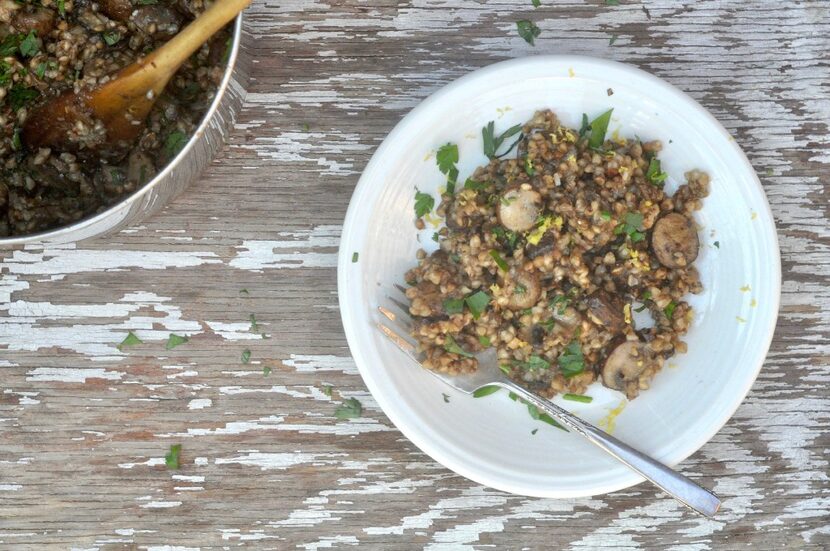 Buckwheat Risotto with Mushrooms 