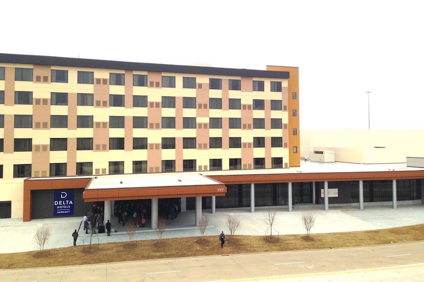 The 300-room hotel and 90,000-square-foot convention center are on U.S. Highway 75 in Allen.