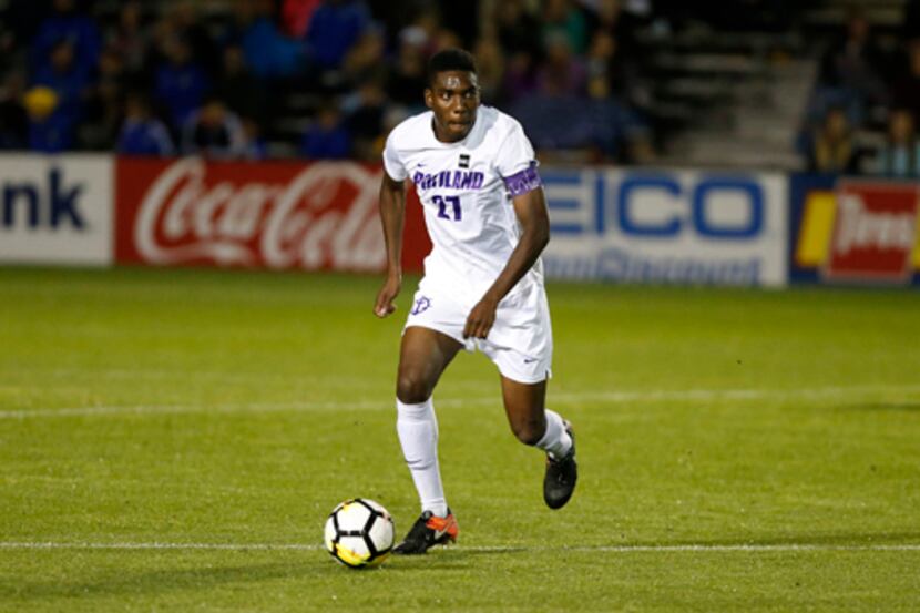 Kris Reaves playing for the University of Portland.