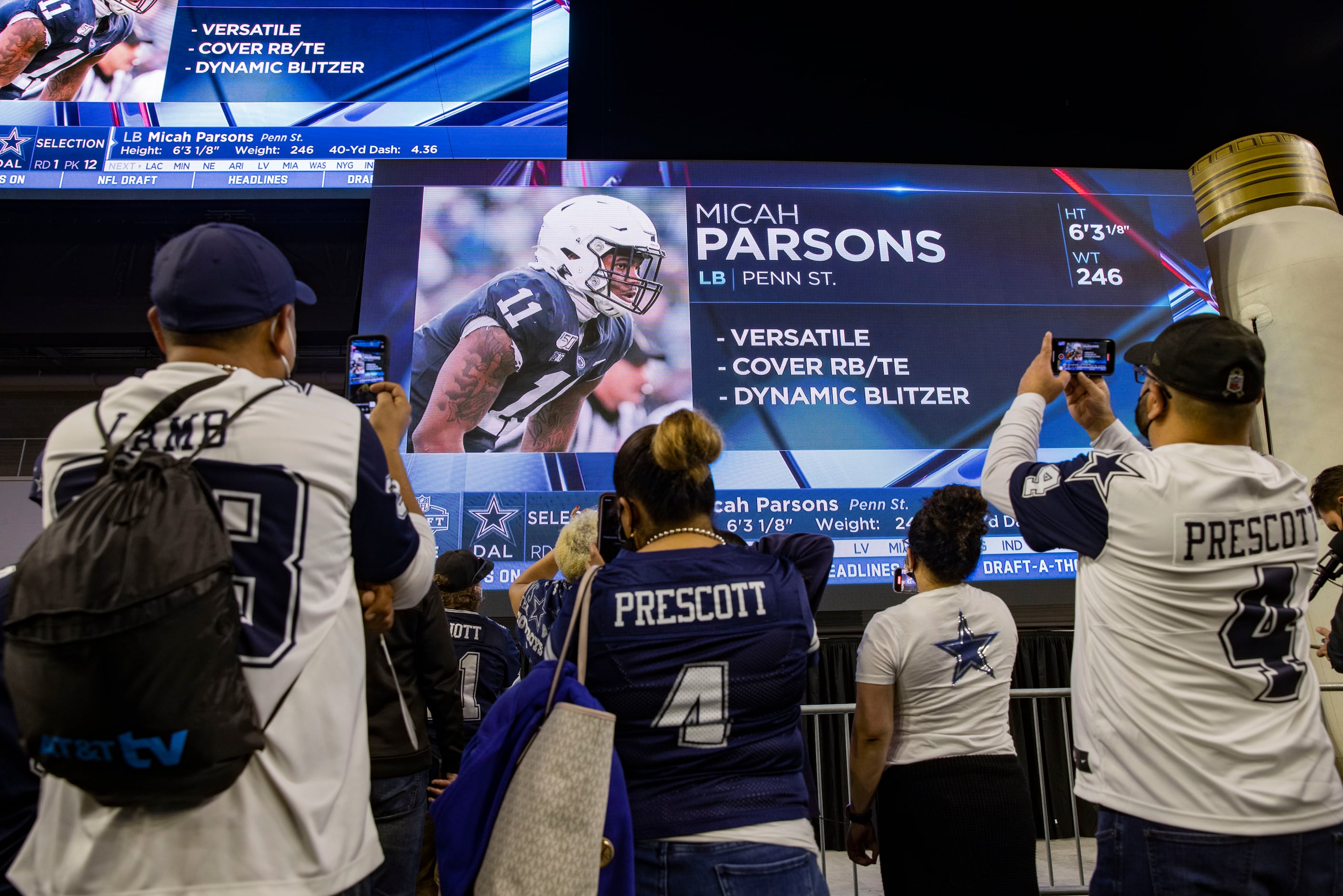 Cowboys announce rookie jersey numbers, Parsons gets Penn State 11