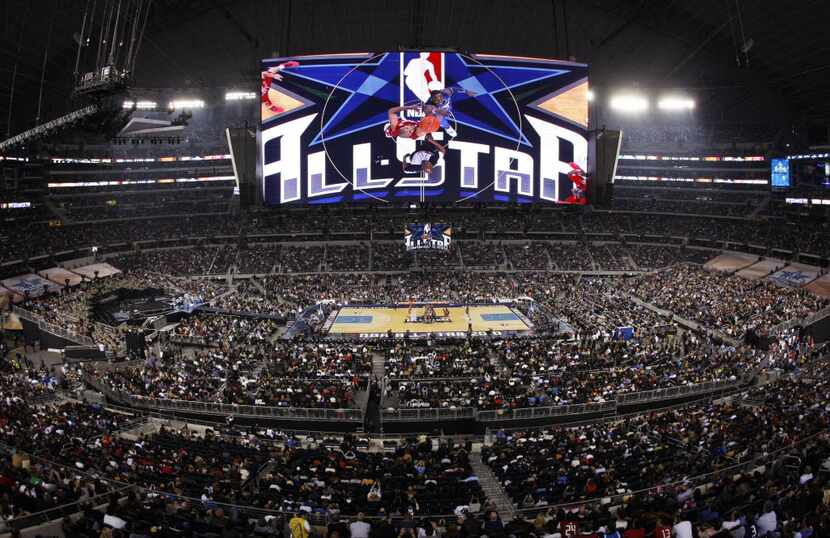 The NBA All-Star game tips off in front of what is believed to be the largest crowd to watch...