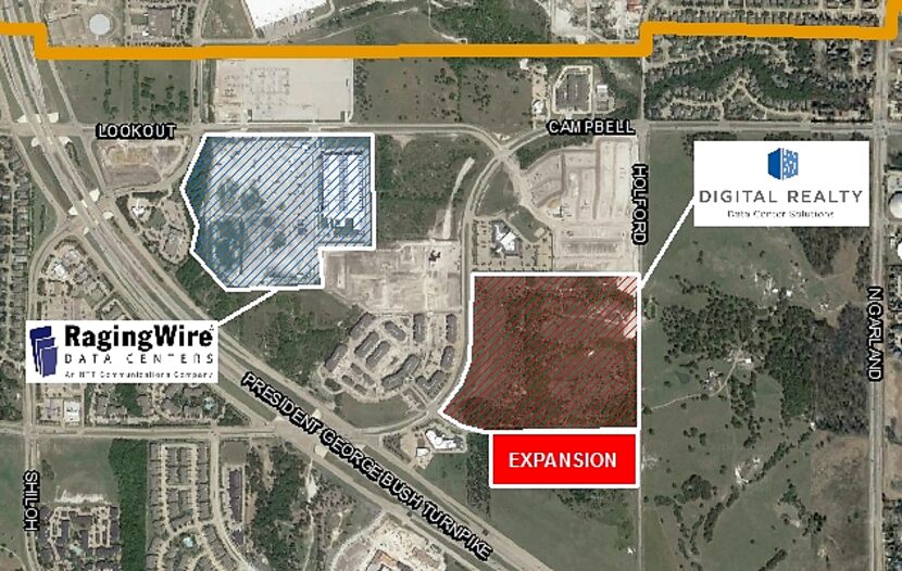 Digital Realty and RagingWire both have large data center projects in Garland.