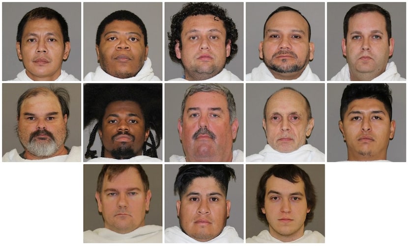 (Top row, from left) Francisco Pinacati Artacho II, Brandon Elliott Boone, Florencio...