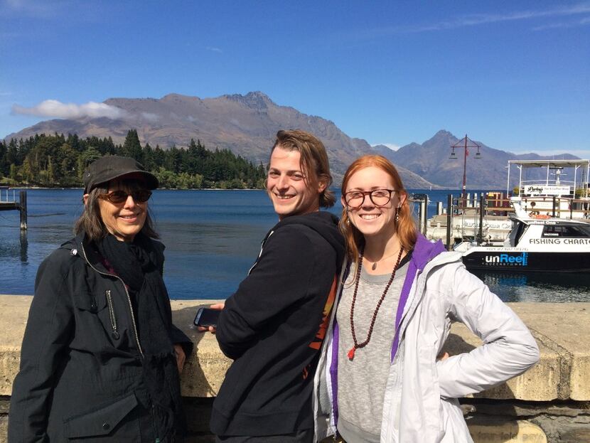 A sunny late summer day in Queenstown with Kris, Andy and Audra.