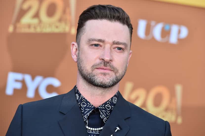 Justin Timberlake arrives at the Los Angeles premiere of "Candy," Monday, May 9, 2022, at El...