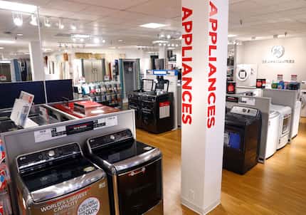 Appliances at the J.C. Penney in Collin Creek Mall in Plano, Texas, in March, 2018.