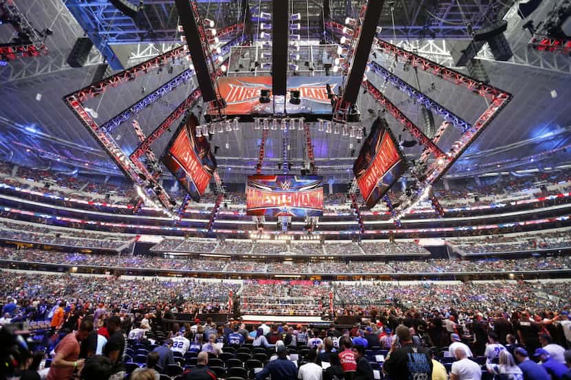 The WrestleMania 32 is held at AT&T Stadium in Arlington, Sunday, April 3, 2016. (Jae S....