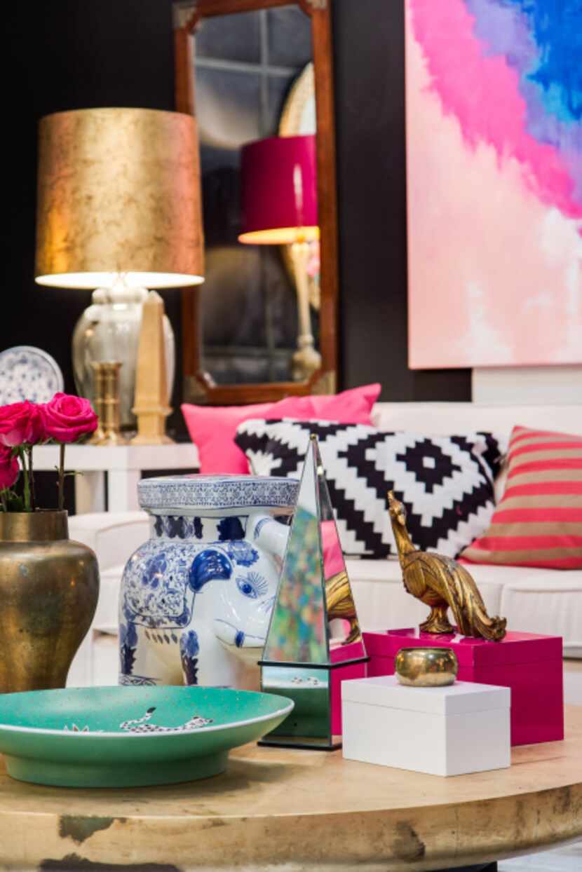 Lacquer pink packs a punch in Leslie Pritchard’s space. The Again & Again shop owner paired...