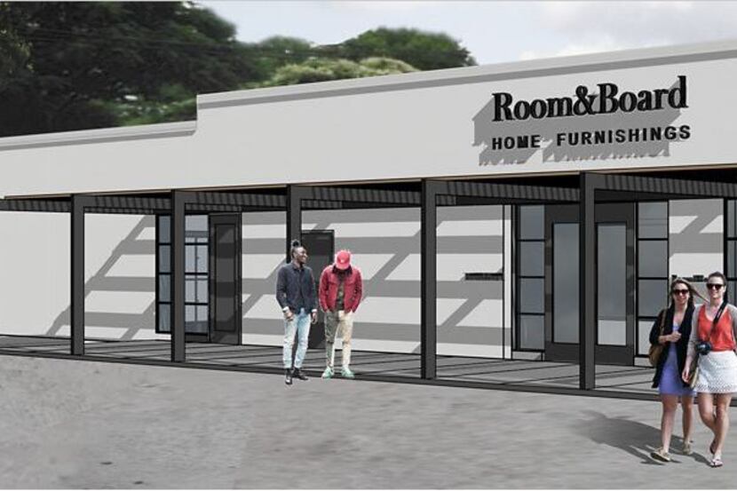 Rendering of the Dallas store. 