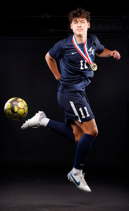 Dallas Morning News boys high school soccer Player of the Year, Frisco Lone Star’s Bartek...