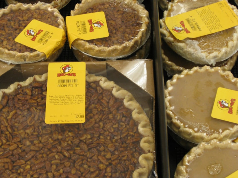 Don't miss the wide range of foods, including pies available in two sizes.